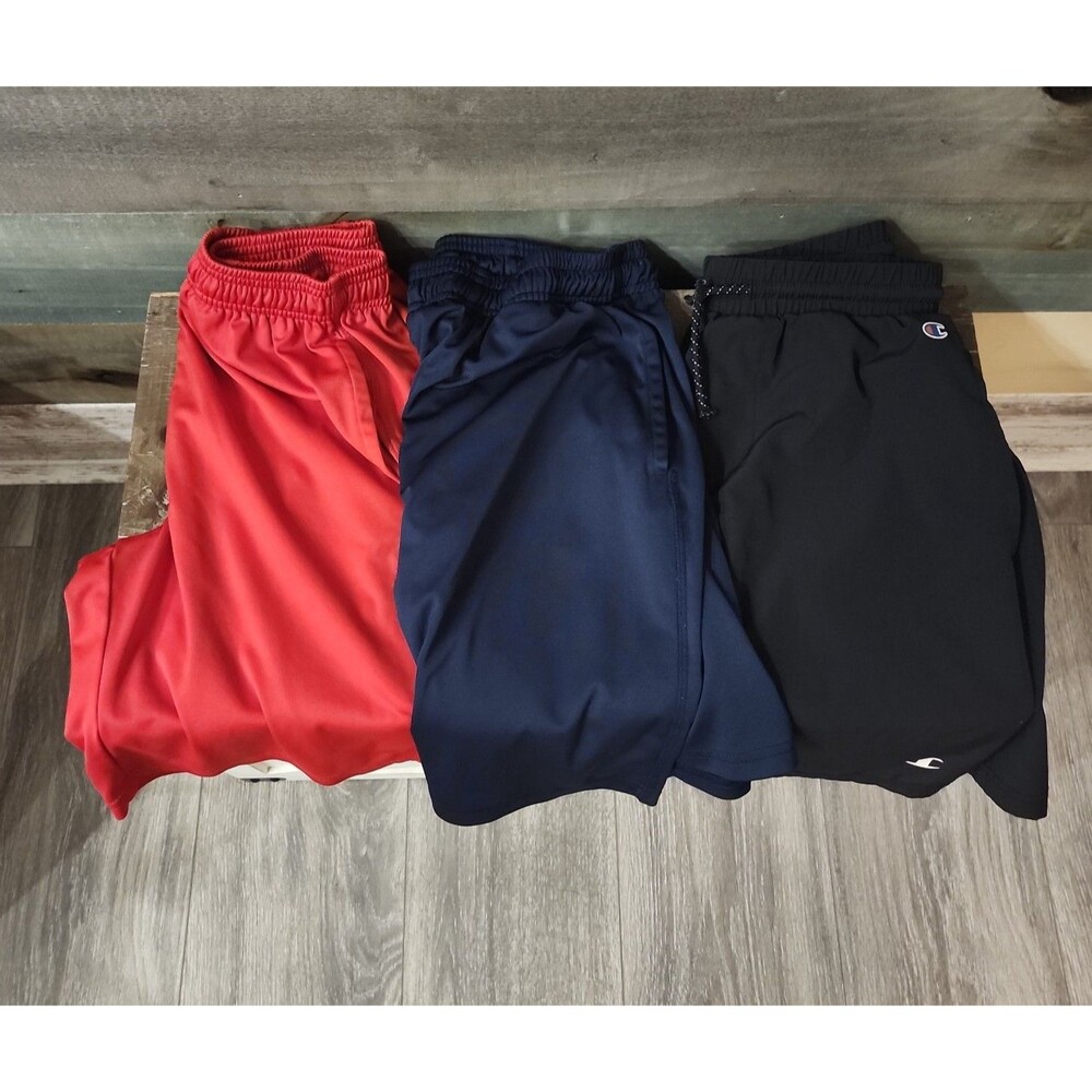 Boys Athletic Shorts Bundle Size 10/12 - Champion & MVP Sport (3 Pack)